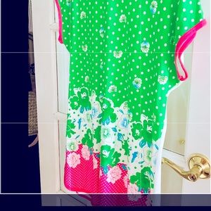 So pretty! Great colors super soft summer tee dress new without tagsXL